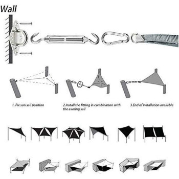 LZQpearl Rectangle Lwlei Sun Shade Sail Outdoor Garden Patio Yard Party Waterproof 98% Anti-Uv Lwlei Sunscreen Awning Canopy, Various Sizes Beige