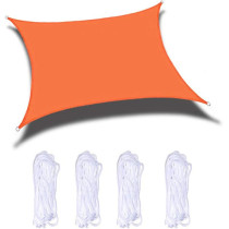 LZQpearl Rectangle Lwlei Sun Shade Sail Outdoor Garden Patio Yard Party Waterproof 98% Anti-Uv Lwlei Sunscreen Awning Canopy, Various Sizes Orange
