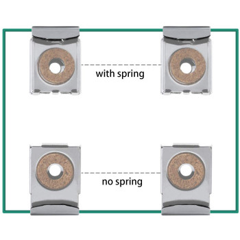 Ma Fra Outgeek Mirror Clip Multiuse Square Wall Mounted Mirror Holder Mirror Bracket Glass Clip