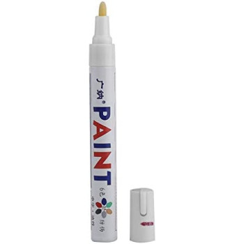 MagicalworldAE Waterproof Popular Car Motorcycle Motor Cycle Tyre Tire Tread Marker Paint Pen Car Vehicle Styling Tyre Marker-White