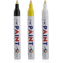 MagicalworldAE Waterproof Popular Car Motorcycle Motor Cycle Tyre Tire Tread Marker Paint Pen Car Vehicle Styling Tyre Marker-White