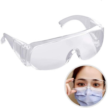 Mainstayae Protective Goggles Anti-Dust Anti-Wind Splash Proof Eye Protection Goggles Glasses Adult Unisex For Outdoor Sport Crowded Area Horrible Weather Pack Of 1Pcs