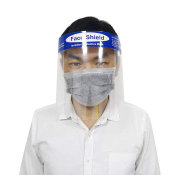 Mainstayae Protective Non-Woven Fabrics Anti-Spitting Isolation Dust-Proof Anti-Fog Adjustable Length Face Safety Mask For Workshop Food Processing