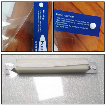 Mainstayae Protective Non-Woven Fabrics Anti-Spitting Isolation Dust-Proof Anti-Fog Adjustable Length Face Safety Mask For Workshop Food Processing