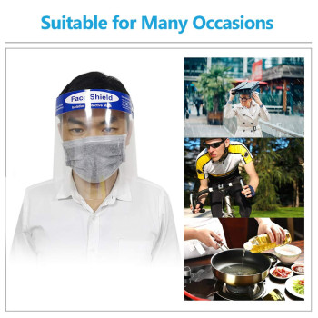 Mainstayae Protective Non-Woven Fabrics Anti-Spitting Isolation Dust-Proof Anti-Fog Adjustable Length Face Safety Mask For Workshop Food Processing