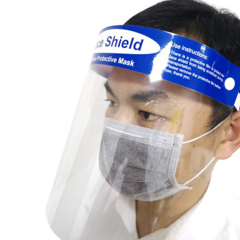 Mainstayae Protective Non-Woven Fabrics Anti-Spitting Isolation Dust-Proof Anti-Fog Adjustable Length Face Safety Mask For Workshop Food Processing