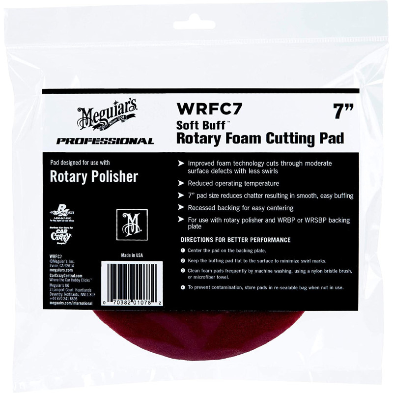 Meguiar'S Rotary Foam Cutting Pad, 7 Inch