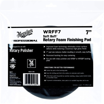 Meguiar'S Rotary Foam Finishing Pad, 7 Inch, Wrff7, H1.25 X W8.5 X D8 Inches