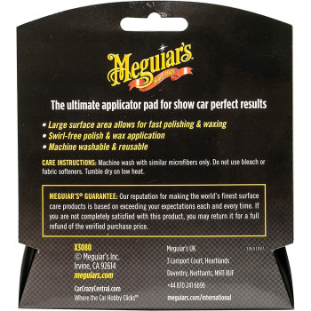 Meguiar'S Microfiber Pads Applicator 13 Cm 2 Pieces White