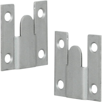 Merriway Bh00056 (10 Pcs) Standard Flush Mounts, Interlocking Sofa Connector Brackets 35Mm (1.3/8 Inch) Square - Pack Of 5 Pairs