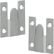 Merriway Bh00056 (10 Pcs) Standard Flush Mounts, Interlocking Sofa Connector Brackets 35Mm (1.3/8 Inch) Square - Pack Of 5 Pairs