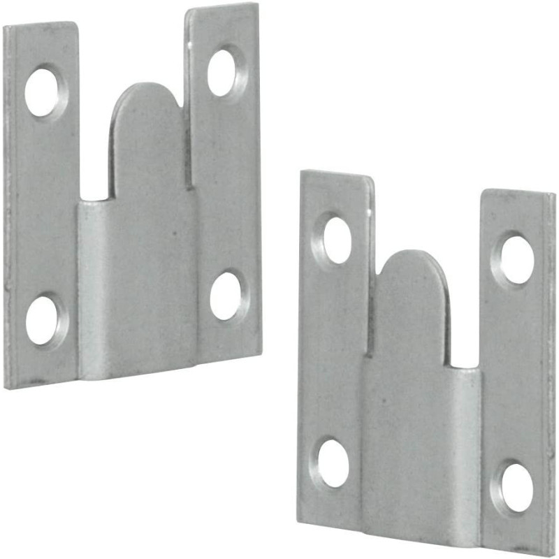Merriway Bh00056 (10 Pcs) Standard Flush Mounts, Interlocking Sofa Connector Brackets 35Mm (1.3/8 Inch) Square - Pack Of 5 Pairs