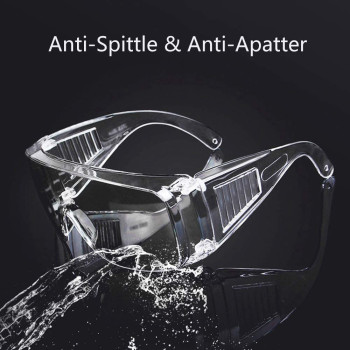 Mixfeer Protective Goggles Spittle Preventive Apatter Preventive Uv Protection Coated Clear Lens Safety Glasses Personal Protective Equipment Outdoor Transparent Glasses