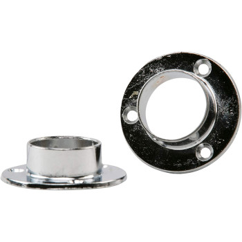 Mkats Extension Rod Flange Shelf Bracket, 1 Inch - 2 Pieces