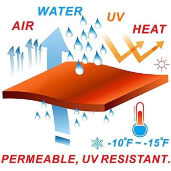 Mofish Anti-Uv Lwlei Sun Shade Sail Premium LZQpearl Rectangle Canopy Awning Large Size Outdoor Patio Carport Suitable For Terraces Swimming Pools Balconies Carports Seaside Vacations, Khaki (5M X 7M)