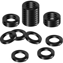 Mudder 20 Pack Shower Head Washers Rubber Washers Seals, Self Locking Tabs Keep Washer Firmly Set Inside Fittings For 1/2 Inch Shower Hose Heads