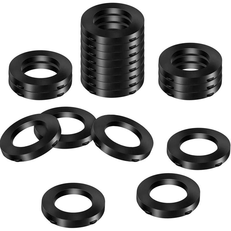 Mudder 20 Pack Shower Head Washers Rubber Washers Seals, Self Locking Tabs Keep Washer Firmly Set Inside Fittings For 1/2 Inch Shower Hose Heads