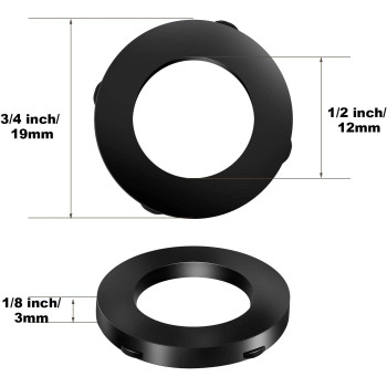 Mudder 20 Pack Shower Head Washers Rubber Washers Seals, Self Locking Tabs Keep Washer Firmly Set Inside Fittings For 1/2 Inch Shower Hose Heads