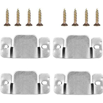 Mudder Universal Sectional Sofa Interlocking Sofa Connector Bracket With Screws, 4 Pieces