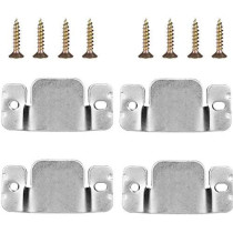 Mudder Universal Sectional Sofa Interlocking Sofa Connector Bracket With Screws, 4 Pieces