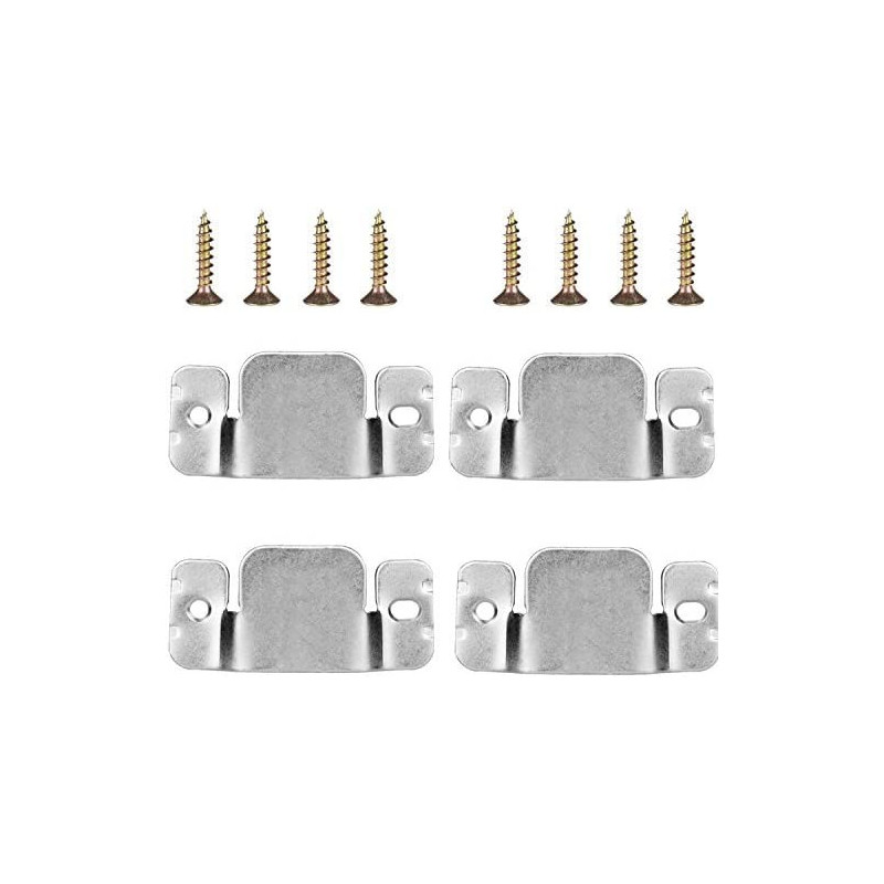 Mudder Universal Sectional Sofa Interlocking Sofa Connector Bracket With Screws, 4 Pieces