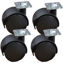 MWPO Furniture Caster,Office Chair Wheel,Swivel Castor Wheel,Diameter 50Mm(2In),Set Of Four,Protect Your Ccarpet/Hardwood