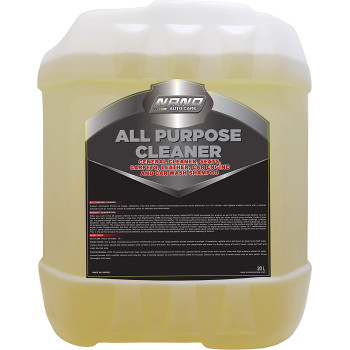 Nano Auto Care All Purpose Cleaner, Yellow, Cleaning Agent For Car Seats, Carpets, Leather, Car Engine, Car Wash Shampoo, And More. 20 Liters