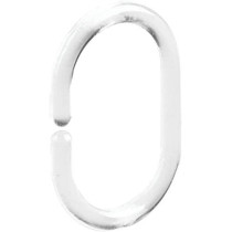 Neostyle Shower Curtain Plastic Hooks For Bathroom Shower Rods Curtains Liners 12Pcs (White)