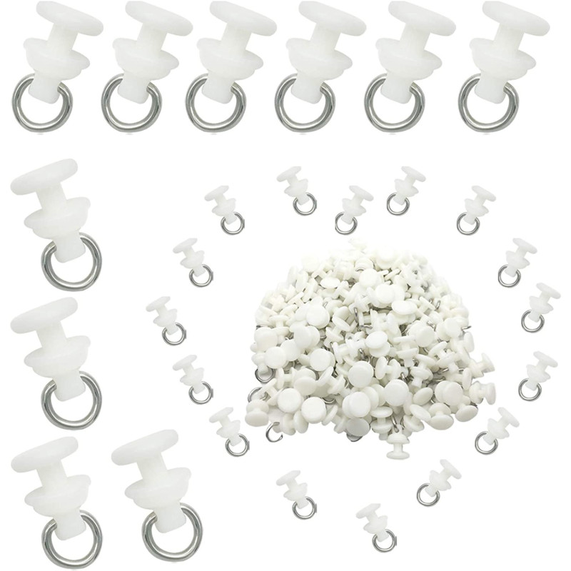 NGe Window Pull Bathroom Curtain Track Pulley, Curtain Track Pulley, Applied To Room Curtains, Bathroom Curtains, Blinds Curtain Plastic Track Pulley(N-B,100Pcs)