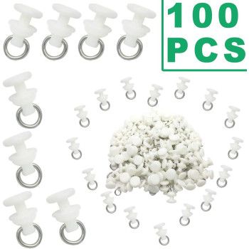 NGe Window Pull Bathroom Curtain Track Pulley, Curtain Track Pulley, Applied To Room Curtains, Bathroom Curtains, Blinds Curtain Plastic Track Pulley(N-B,100Pcs)