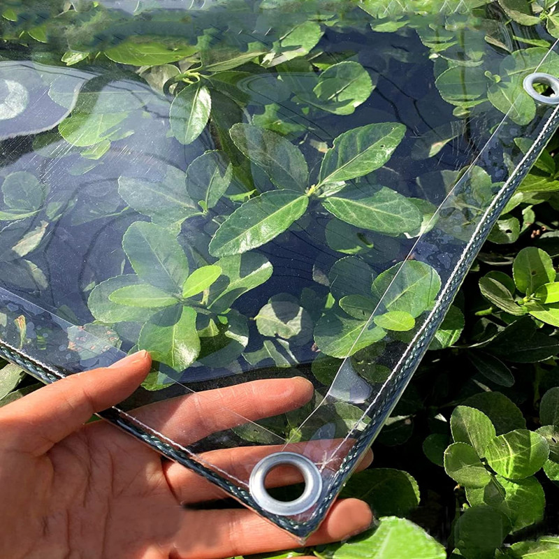 NIANXINN Heavy Duty Waterproof Pvc Transparent Tarpaulin Poly Clear Vinyl Tarp Cover,0.3Mm/360G/M2 Thickening Plastic Sheeting Carport Balcony Rain Curtain Lwlei Sun Protection Tarpaulin