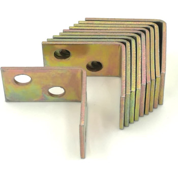 Nine to Nine 10 Pcs 25X25X16Mm 90 Degree Metal Right Angle Bracket Shelf Support