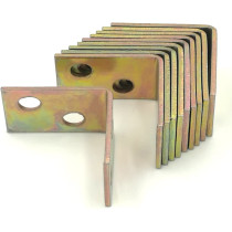 Nine to Nine 10 Pcs 25X25X16Mm 90 Degree Metal Right Angle Bracket Shelf Support