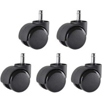 NJM Office Chair Caster Wheel Push Type, Set Of 5 Piece