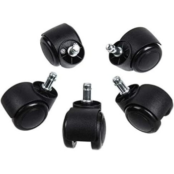 NJM Office Chair Caster Wheel Push Type, Set Of 5 Piece