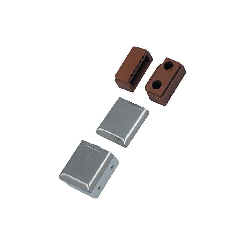 NJM Wadrobe 315 Square Box Type Shelf Fitting Brown Cupboard, 25 Pieces