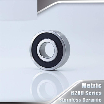 NO LOGO Ball Bearing 6200 6201 6202 Hybrid Ceramic Bearings 1 Pc 440C Stainless Steel Rings With Si3N4 Ceramic Balls Bearing S6200 S6201 S6202 (Size : 6200 2Rs 10X30X9Mm)