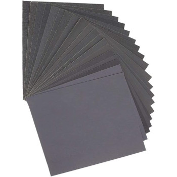 Dainerisy 10Pcs Sanding Paper Wet Dry Dual Use Handicraft Woodwork Automobiles Metal Plastic Polishing Sandpaper