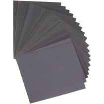 Dainerisy 10Pcs Sanding Paper Wet Dry Dual Use Handicraft Woodwork Automobiles Metal Plastic Polishing Sandpaper