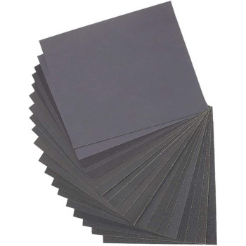 Dainerisy 10Pcs Sanding Paper Wet Dry Dual Use Handicraft Woodwork Automobiles Metal Plastic Polishing Sandpaper
