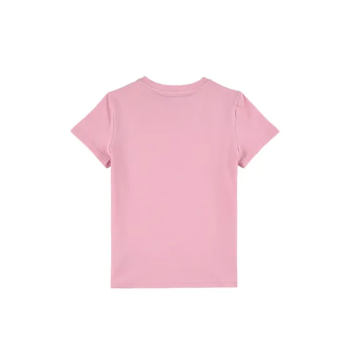 Generic Preston Playz Gamer Flame Printed Round Neck Short Sleeve Pink T-shirt for Kids