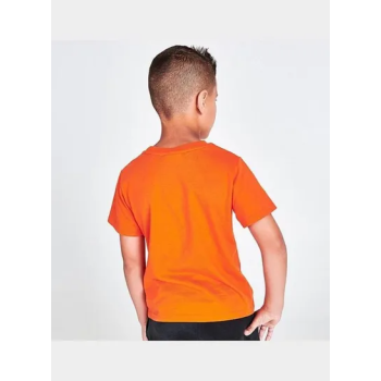 Generic Preston Playz Printed Round Neck Short Sleeve Gamer Orange T-shirt For Kids