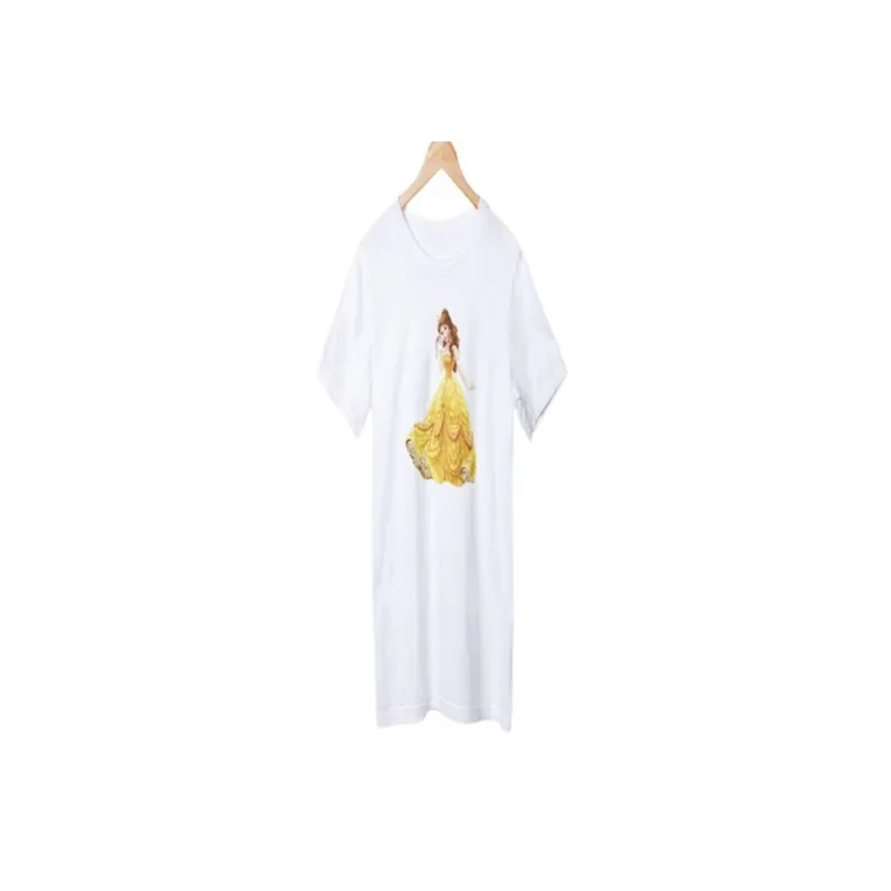 Generic Princess Belle Printed T-shirt White
