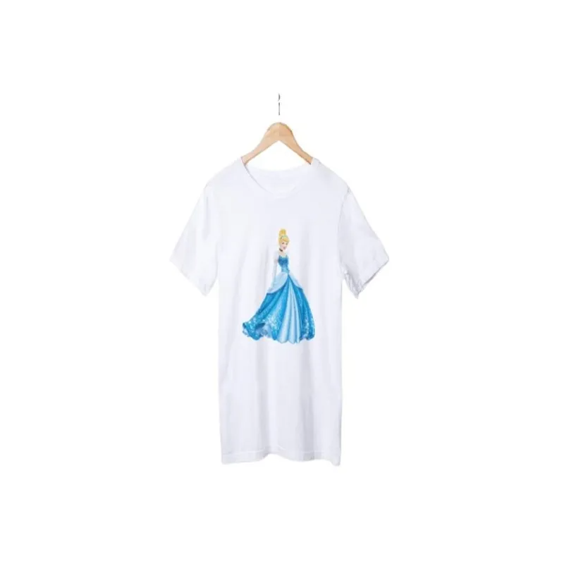 Generic Princess Cinderella Printed T-shirt White
