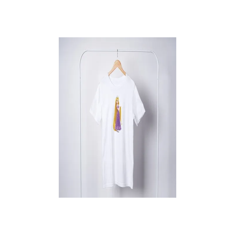 Generic Princess Rapunzel Printed T-shirt White
