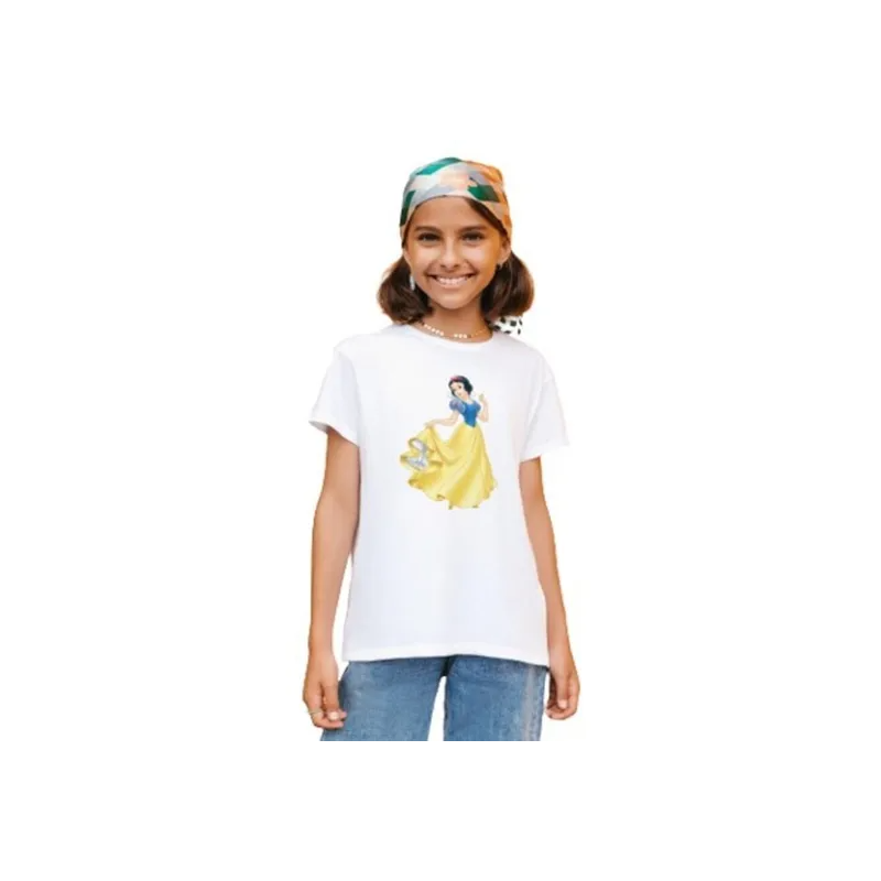 Generic Princess Snow White Printed T-shirt White