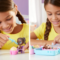 Baby Alive Foodie Cuties, Party Series 2, Surprise Toy, Charm Bracelet, 3-Inch Doll for Kids 3 and Up, 10 Surprises in Lunchbox-Style Case