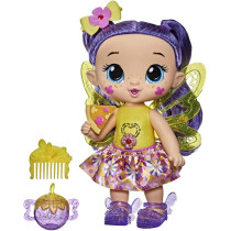 Baby Alive Glo Pixies Doll, Siena Sparkle, Interactive 10.5 inch Pixie Doll Toy For Kids 3 and Up, 20 Sounds, Glows with Pretend Feeding, Multicolor, F2593