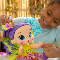 Baby Alive Glo Pixies Doll, Siena Sparkle, Interactive 10.5 inch Pixie Doll Toy For Kids 3 and Up, 20 Sounds, Glows with Pretend Feeding, Multicolor, F2593
