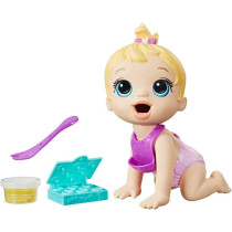 Baby Alive Lil Snacks Doll, Eats And "Poops," 8-Inch Baby Doll With Snack Mold, Toy For Kids Ages 3 And Up, Blonde Hair